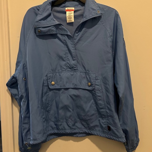 Danskin NOW Pullover Windbreaker Jacket Anorak Lightweight Blue Large‎ - Picture 1 of 9